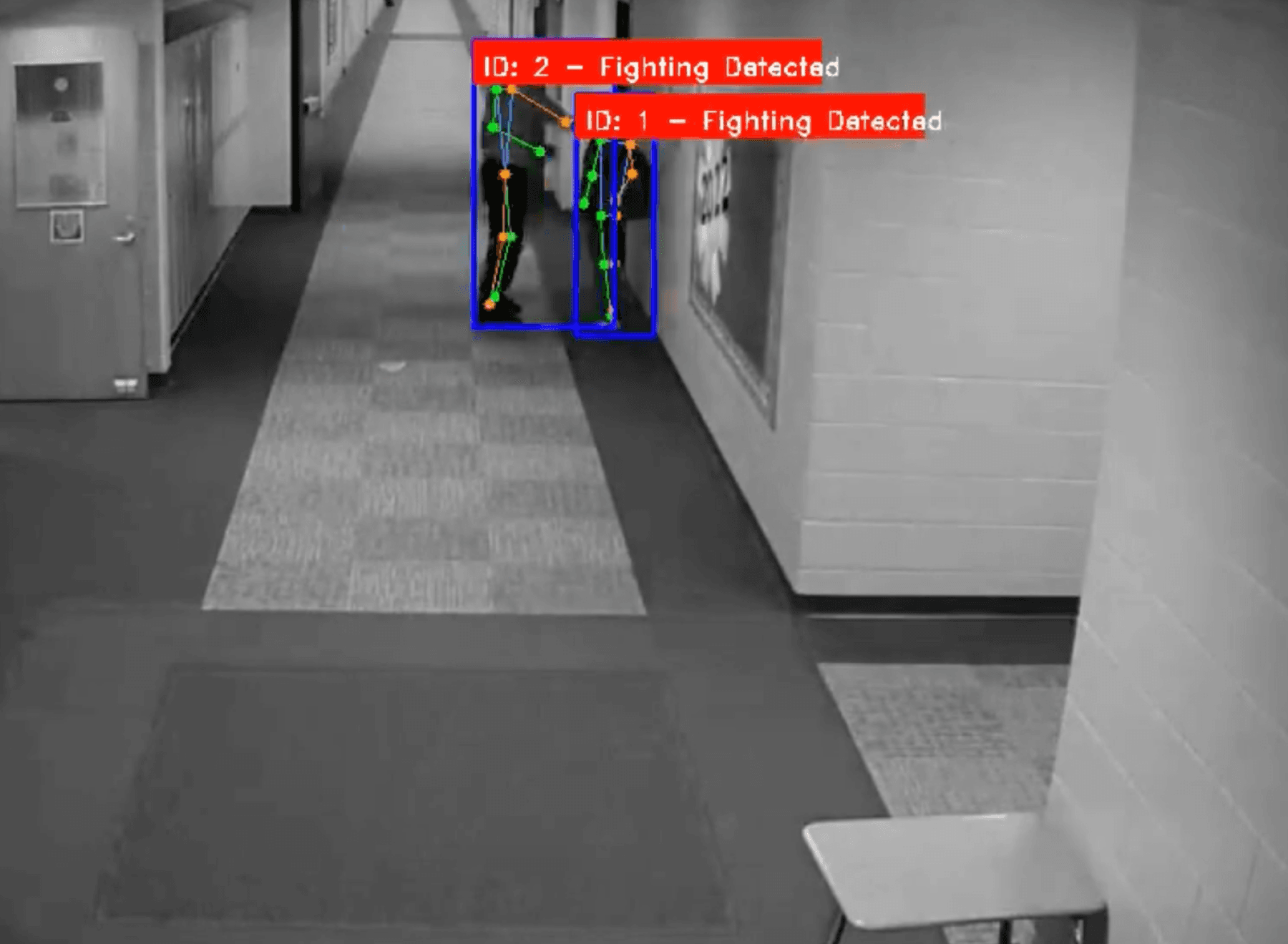 폭력 행위(싸움) 자동 감지