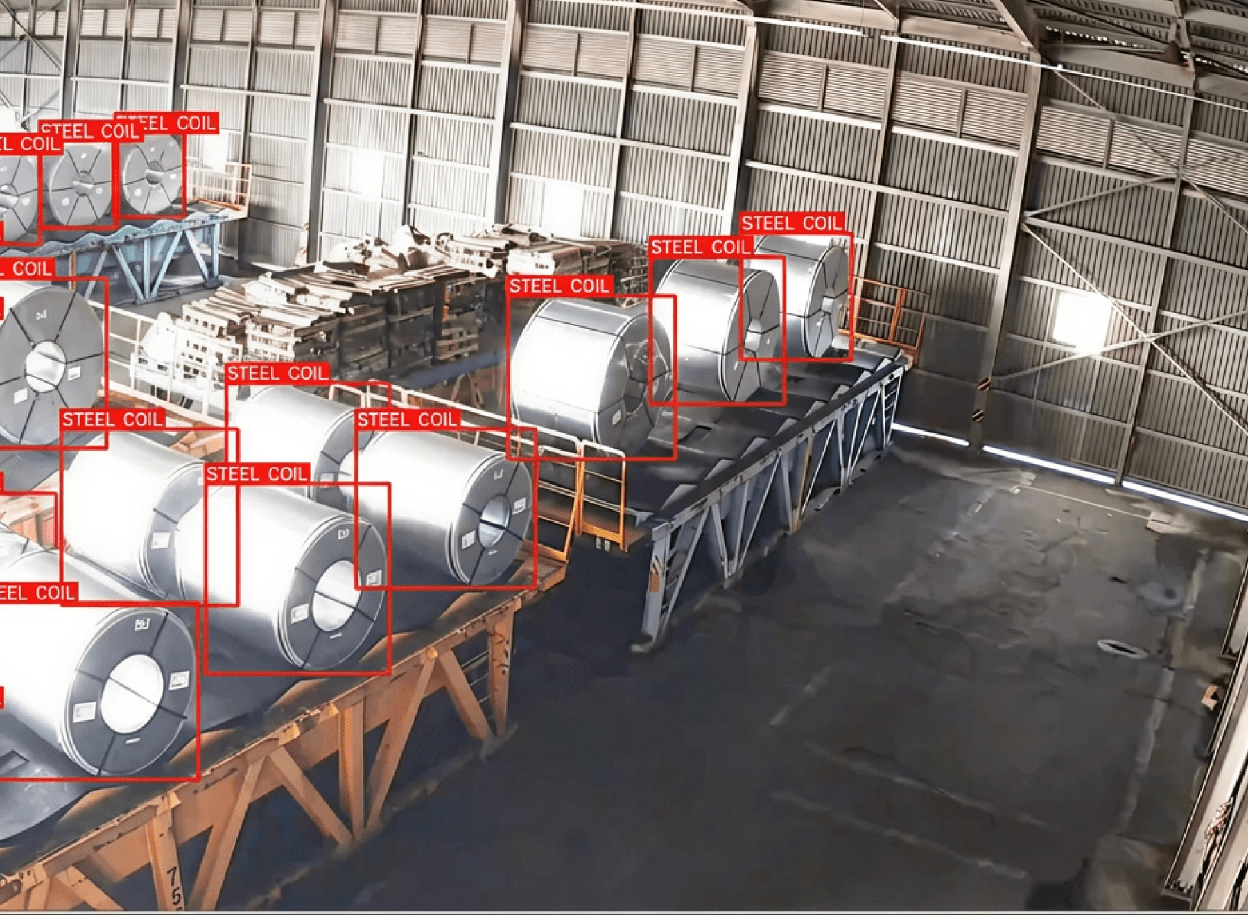 철강코일과 팔레트 AI 인식 및 관리