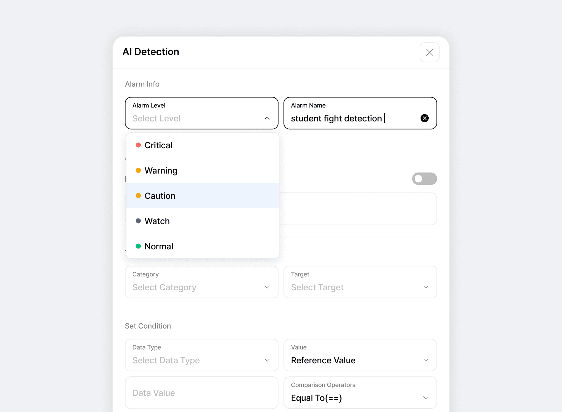 5단계 위험 수준별 즉각적인 알림 제공