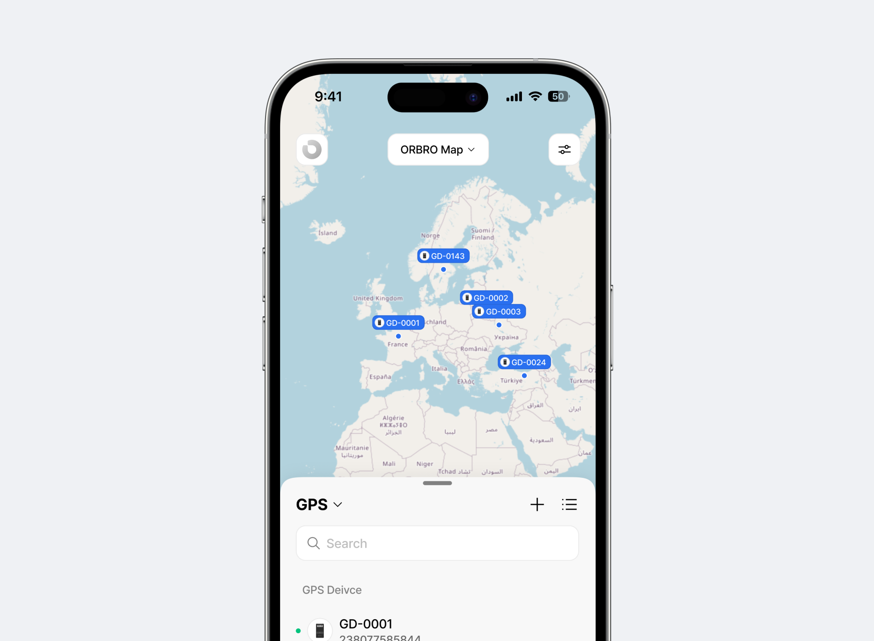 모바일 앱 실시간 위치 확인