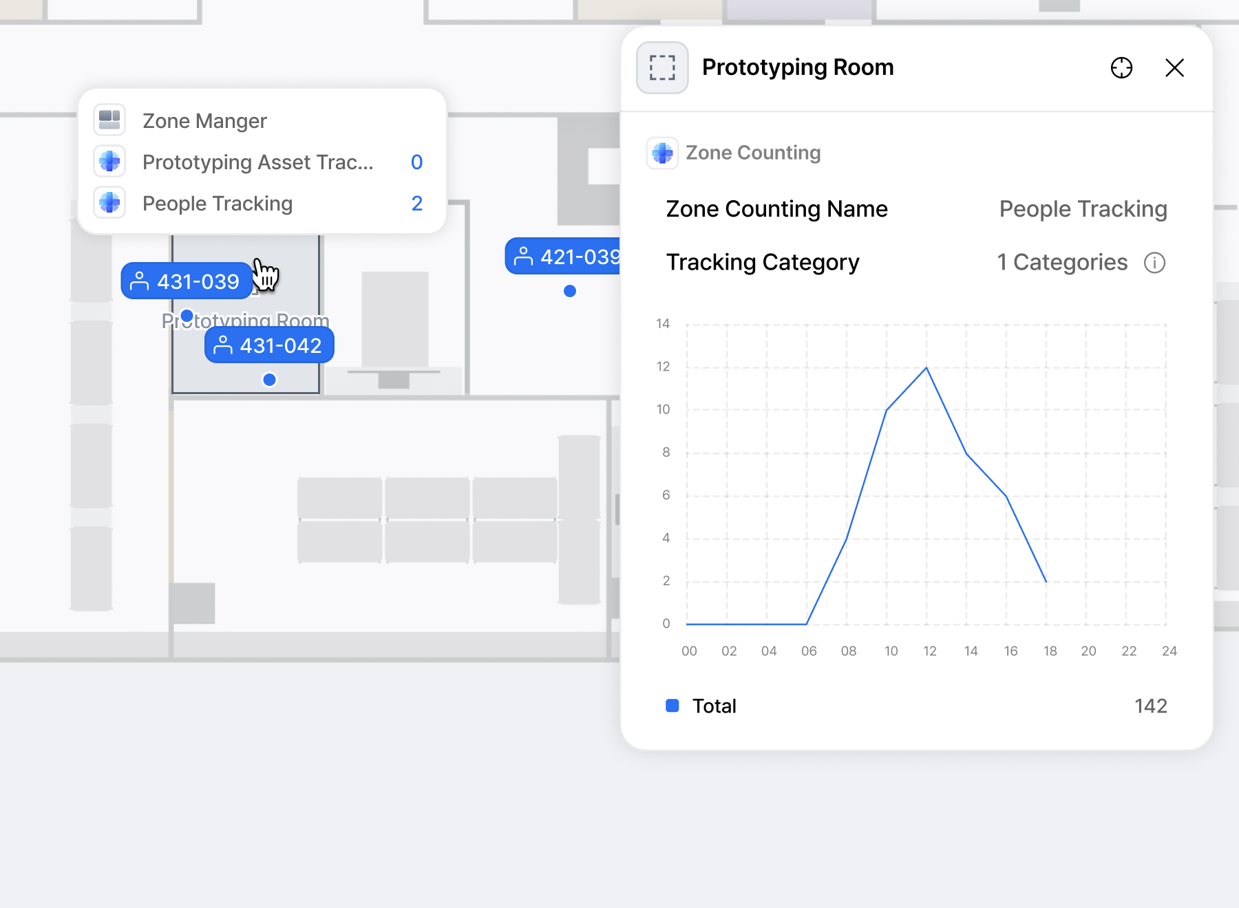 존 카운팅 기능