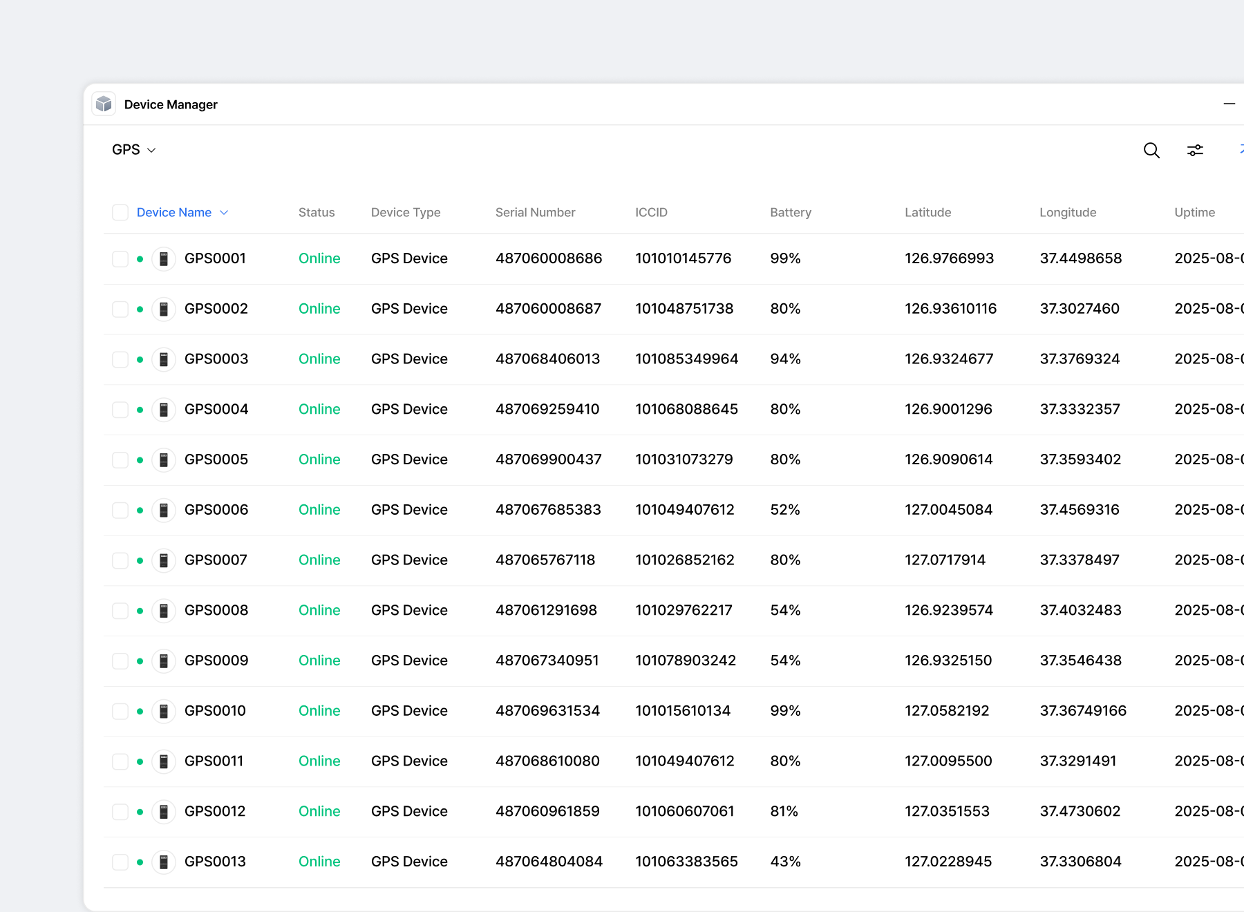 Device Manager 연동 관리